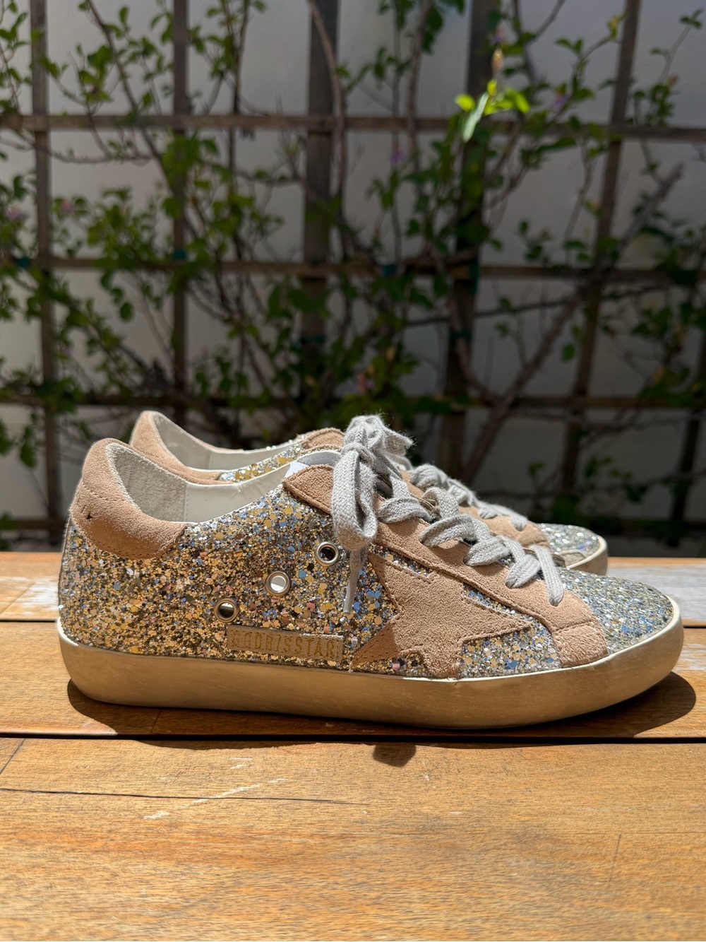 GOLDEN GOOSE Super-Star glitter sneakers - Picture 5 of 8